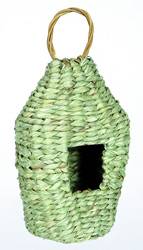 Roosting Pocket Green Raffia
