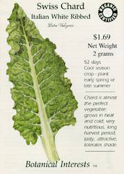 Swiss Chard Italian White Ribbed Seeds